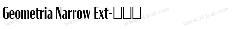Geometria Narrow Ext字体转换
